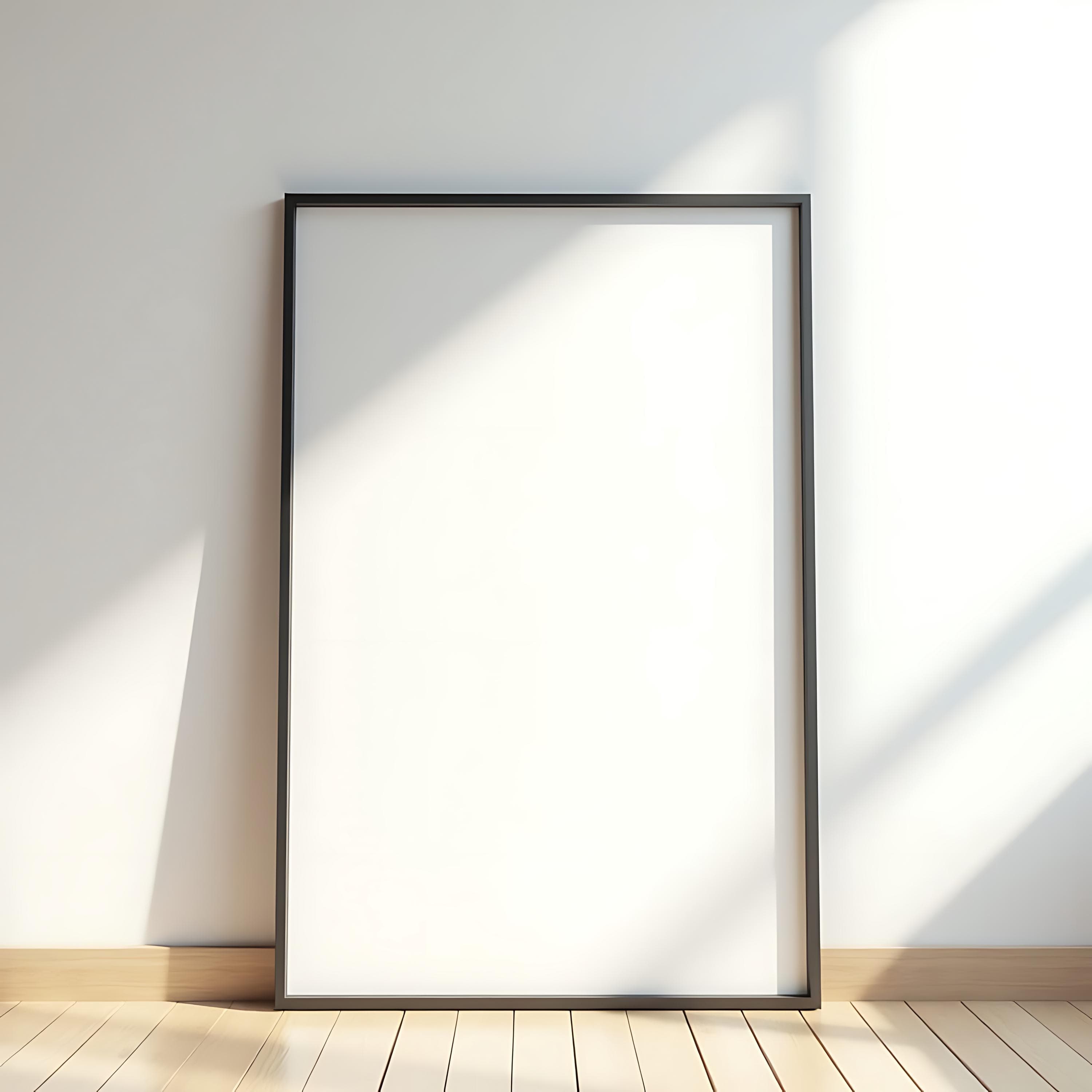 Thin Black Frame Mockup | Frame Mockup | Digital Frame Mockup | Interior Mockup | Minimalsit Mockup | Black Frame Mockup | Art Print Mockup