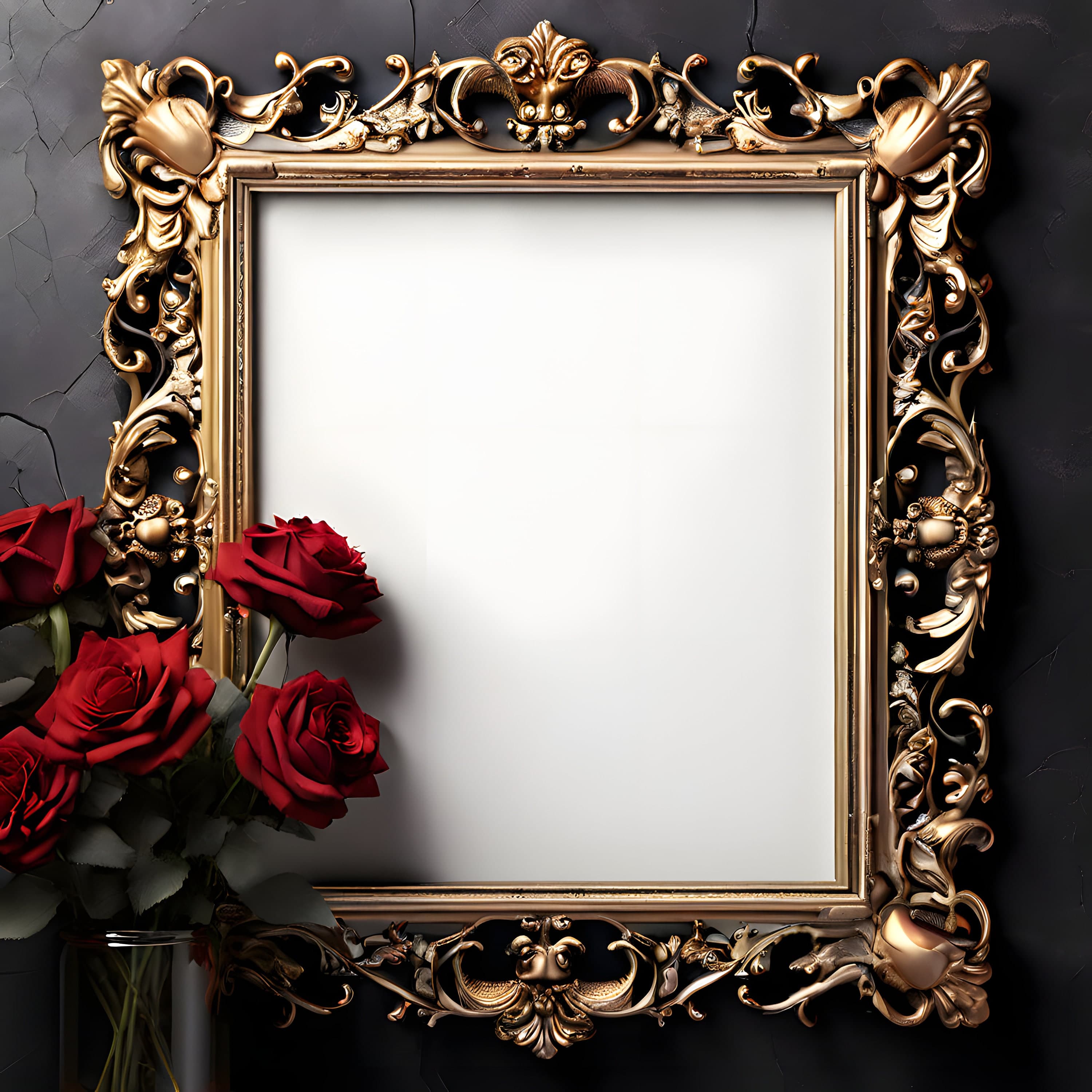 Gloomy Gothic Digital Wall Art Mockup | Wall Art | Mockup | Instant Download | Art | Template | Mockup | Art | Digital | Frame | PNG | PSD |