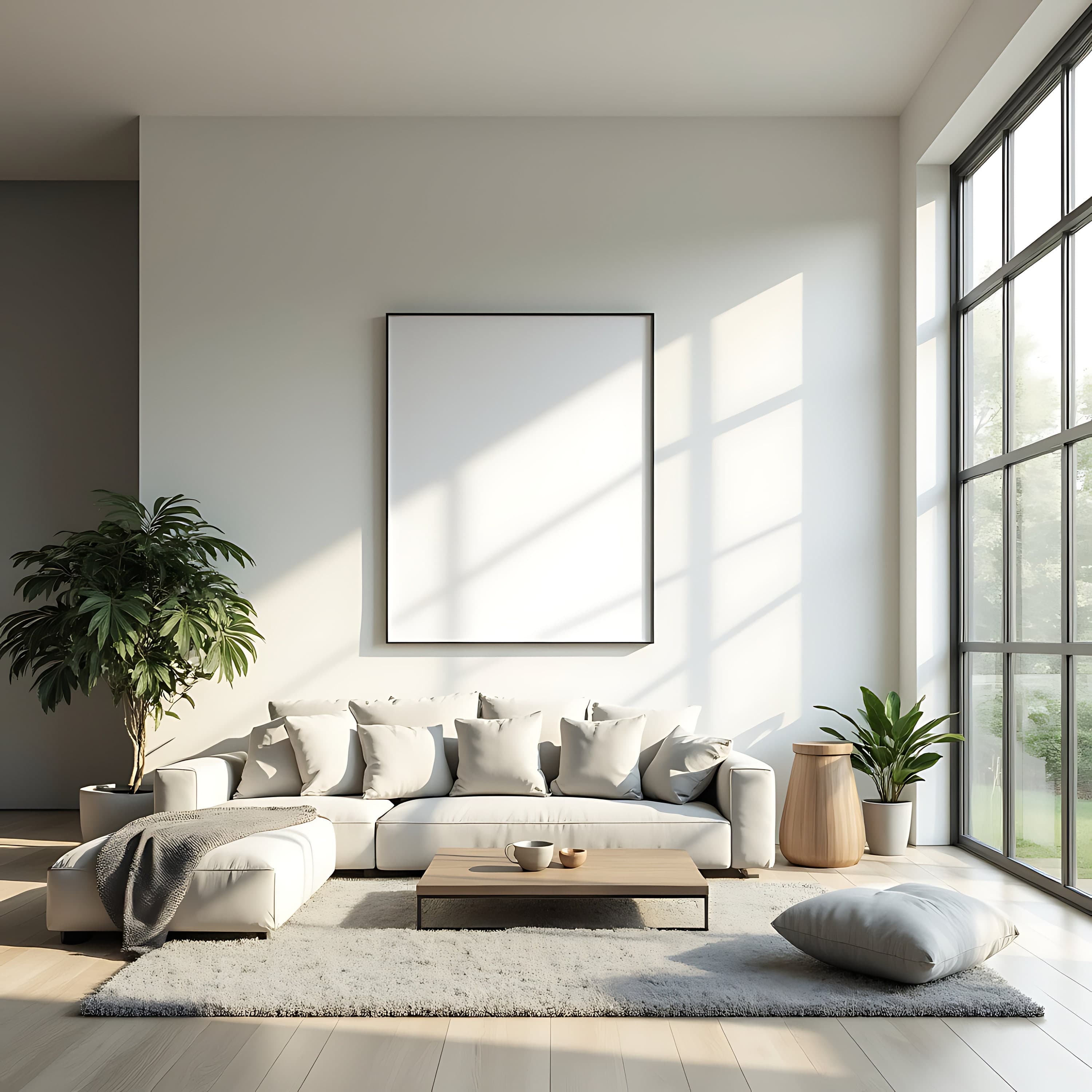 Interior Frame Mockup | Minimalistic Mockup | Vertical Frame | Frame Template Mockup | Digital Frames | Wall Art Mockup Digital Frame Mockup