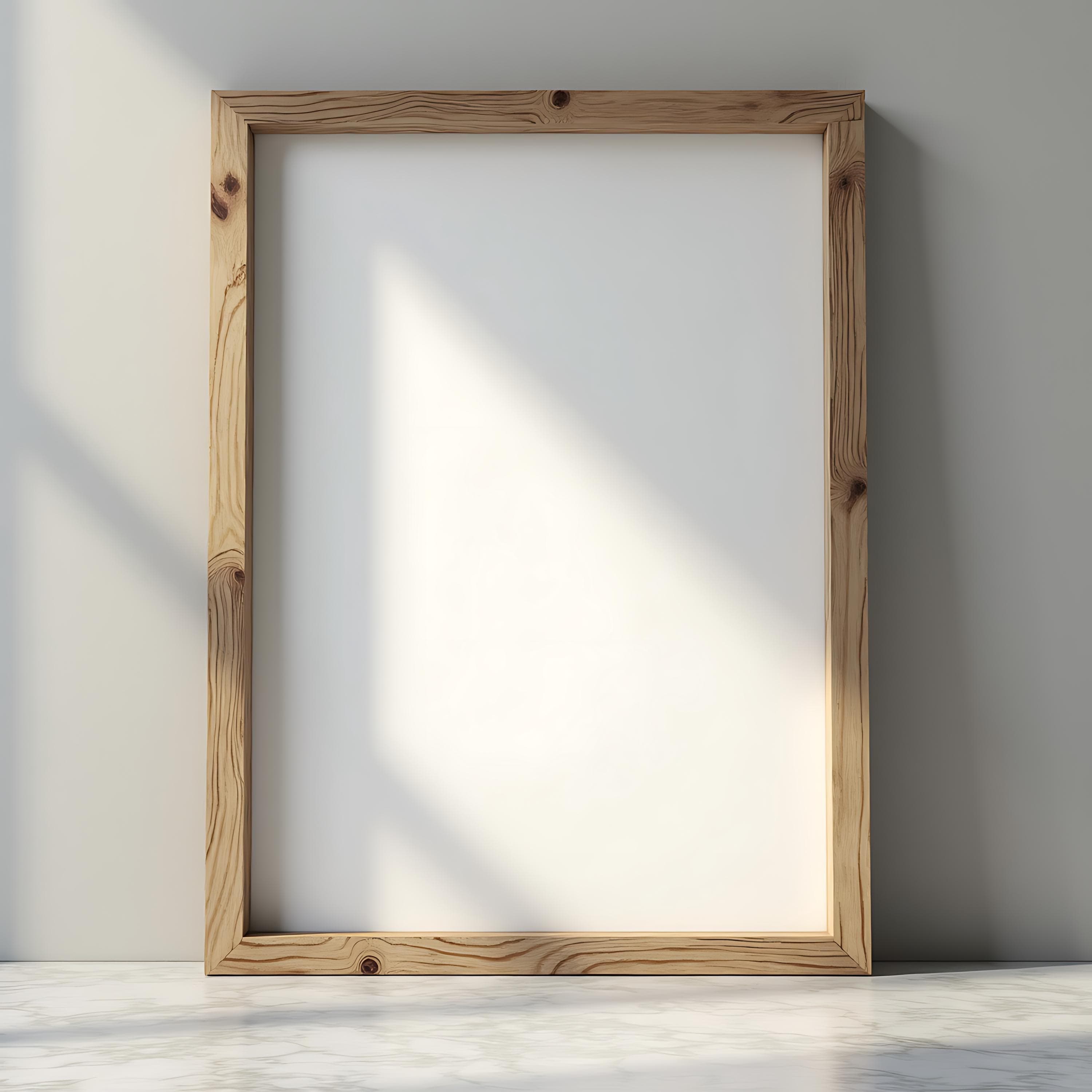 Close-up Rustic Frame Mockup | Realistic Frame Mockup | Wood Frame Mockup | Picture Frame Mockup | PSD Frame Mockup | Digital Art Mockup |