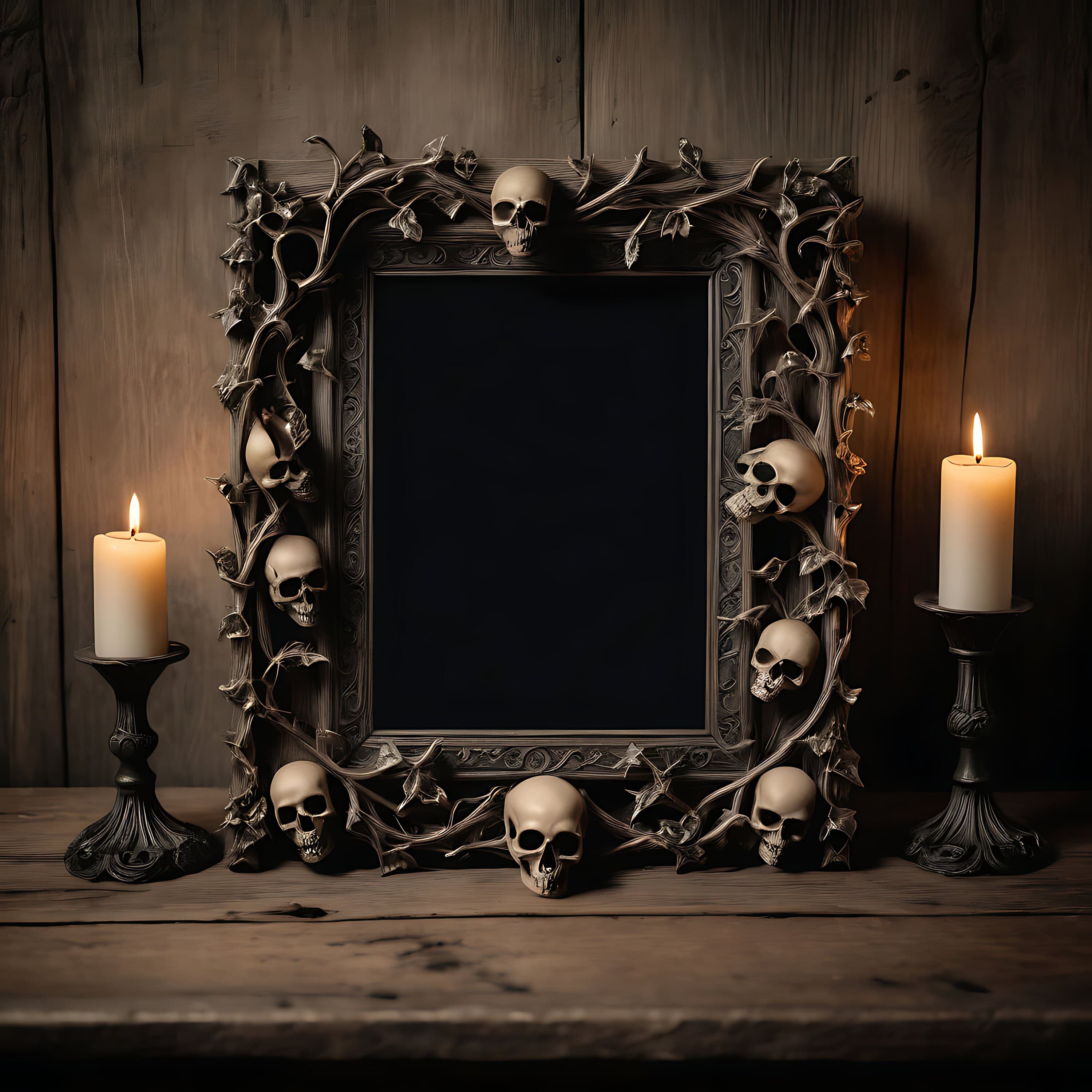 Ornate Gothic Frame Mockup | Art Display Mockup | Photoshop Mockup | Digital Art Mockup | Gothic Mockup | Picture Frame Mockup Gothic Frame