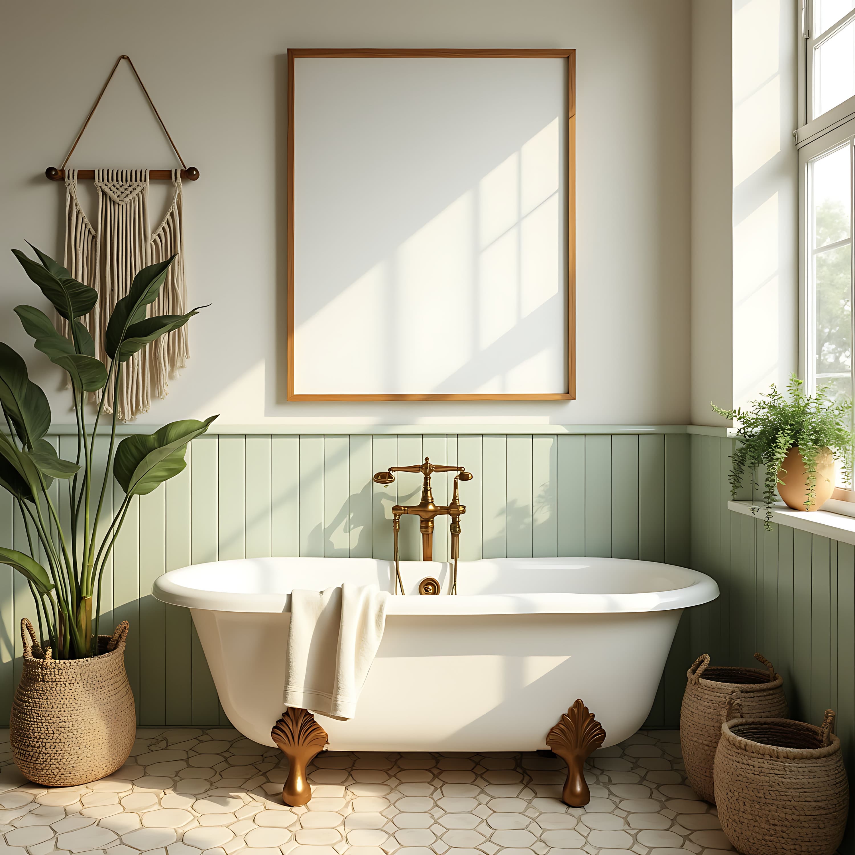 Living Room Vertical Frame Mockups | Boho Mockup | Print Mockup Frame | Minimalist Mockup | Vertical Mockup | Mockup Frame | Home Mockup |