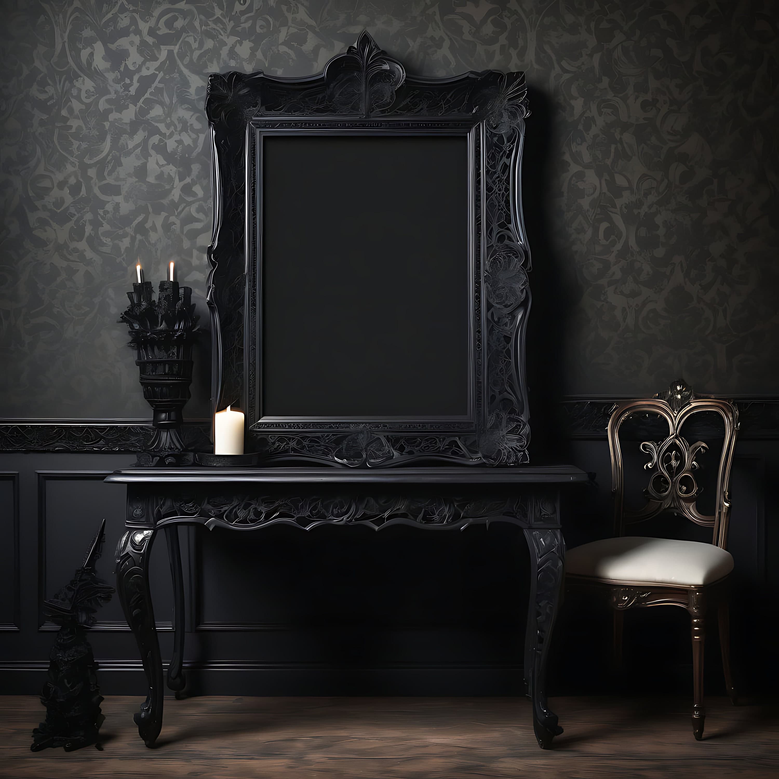 25 pieces of Victorian Wall Art Frame Mockup | Gothic Art | Victorian Picture Frame| Wall Art Mockup | Vintage Art Mockup | Wall Frame | Art