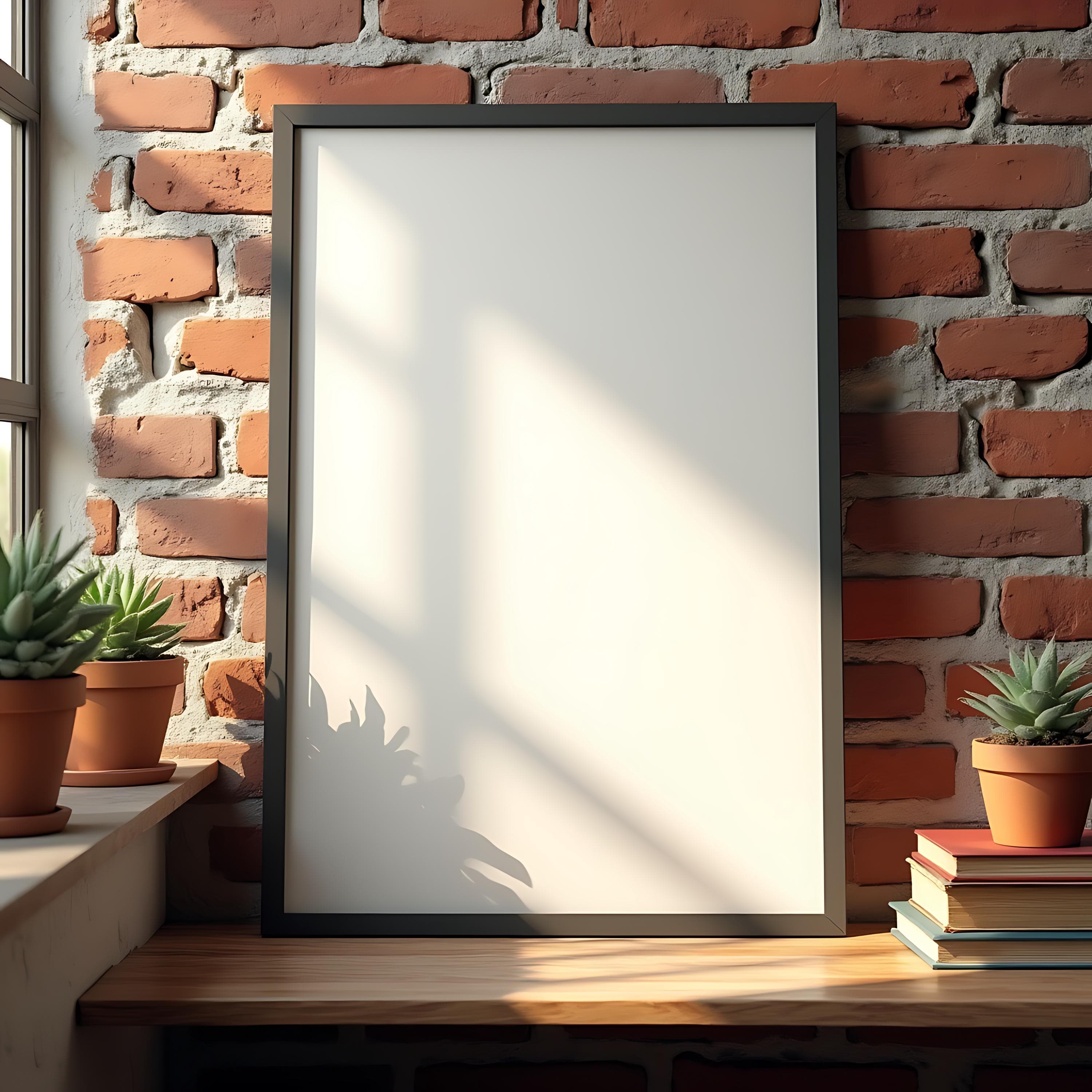 Vertical Poster Frame Mockup | Frame Mockup | Photoshop Mockup | Modern Mockup | Poster Frame | Living Room Mockup | Digital Frame | Frame |