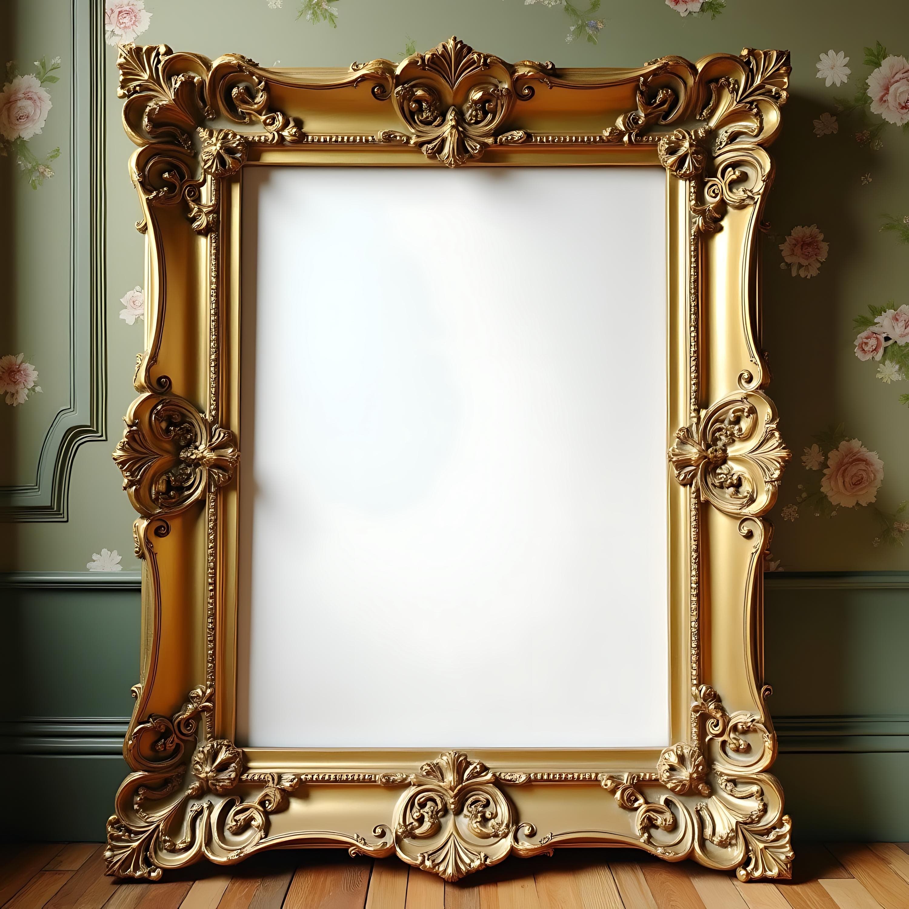 Victorian Gilded Frame Mockup | Victorian Art | Frame Mockup | Victorian Wall Art | Frame Mockup | One Frame Mockup | Frame Mockup PSD | Art