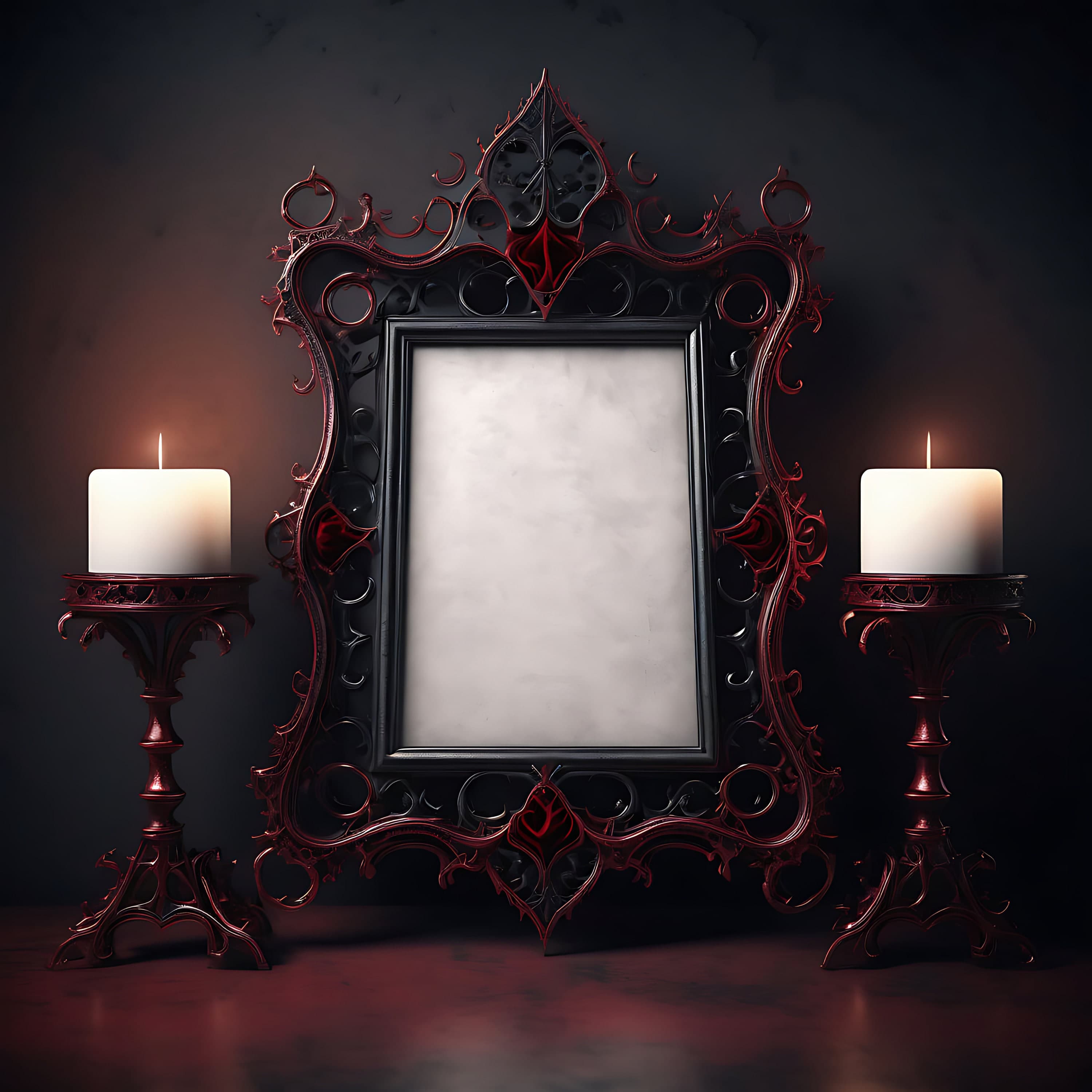 Gothic Poster Frames | Frame Mockup | Victorian Frame | Print Mockup | Black Frame Mockup | Gothic Home Decor Wall | Printable Wall Art  |