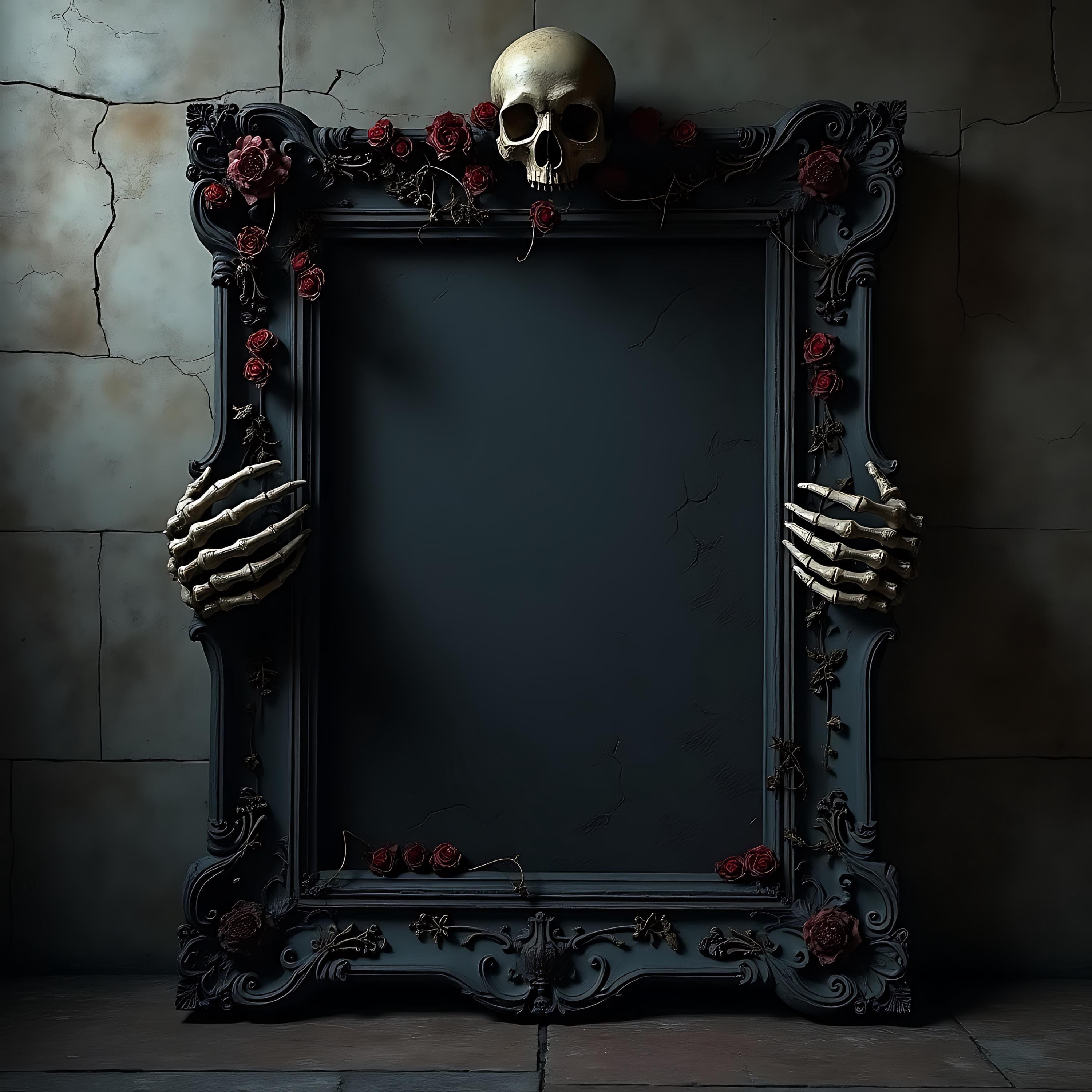 Elaborate Dark Frame Mockup | Frame Mockup | Poster Mockup | Gothic Frame | Frame Mockup PSD | Black Frame Mockup | Single Frame Mockup |