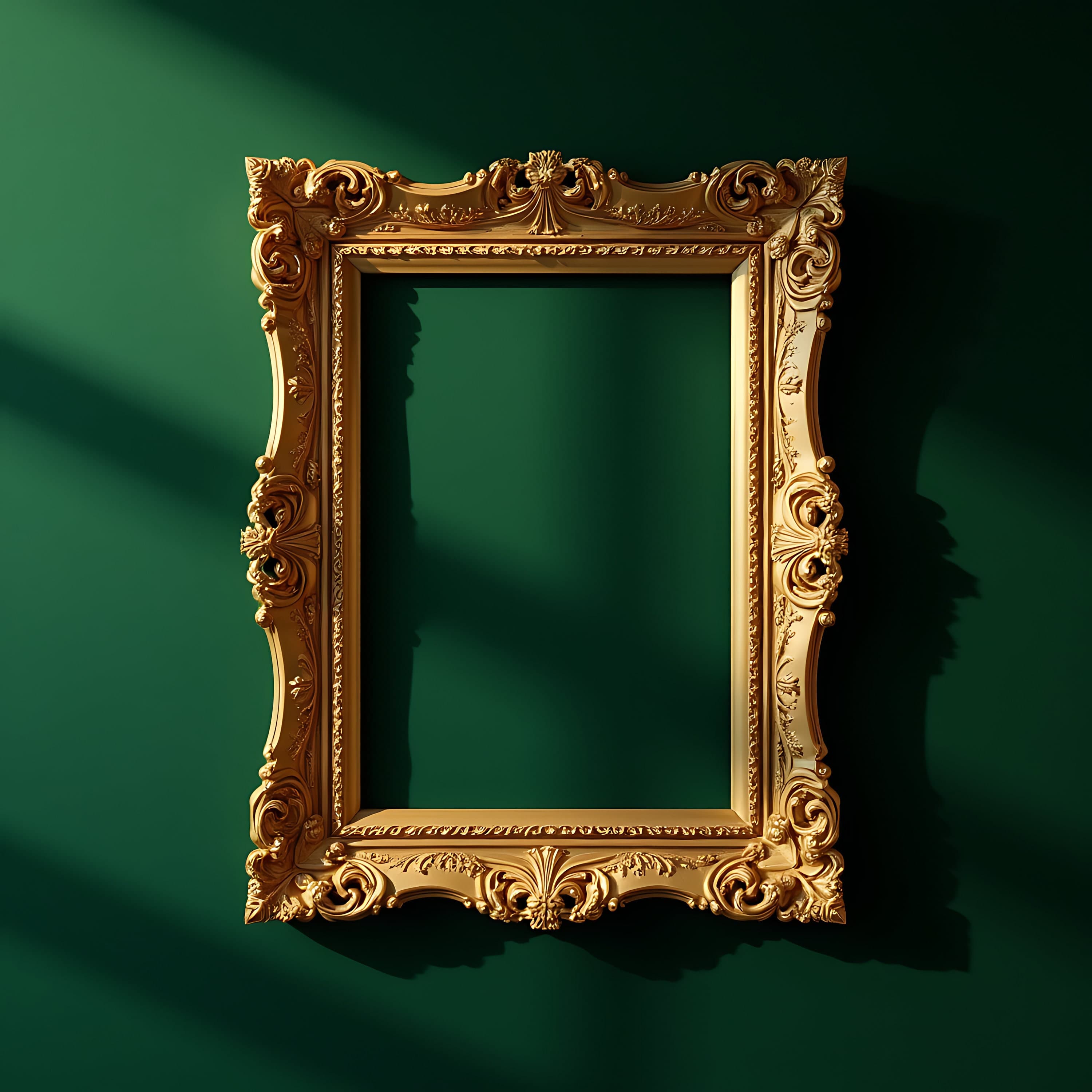 Exotic Wall Art Frame Mockup | Ornate Frame | Poster Mockup | Victorian Frame | Baroque Frame | Frame Mockup | Gold Frame | Framed Art | Art