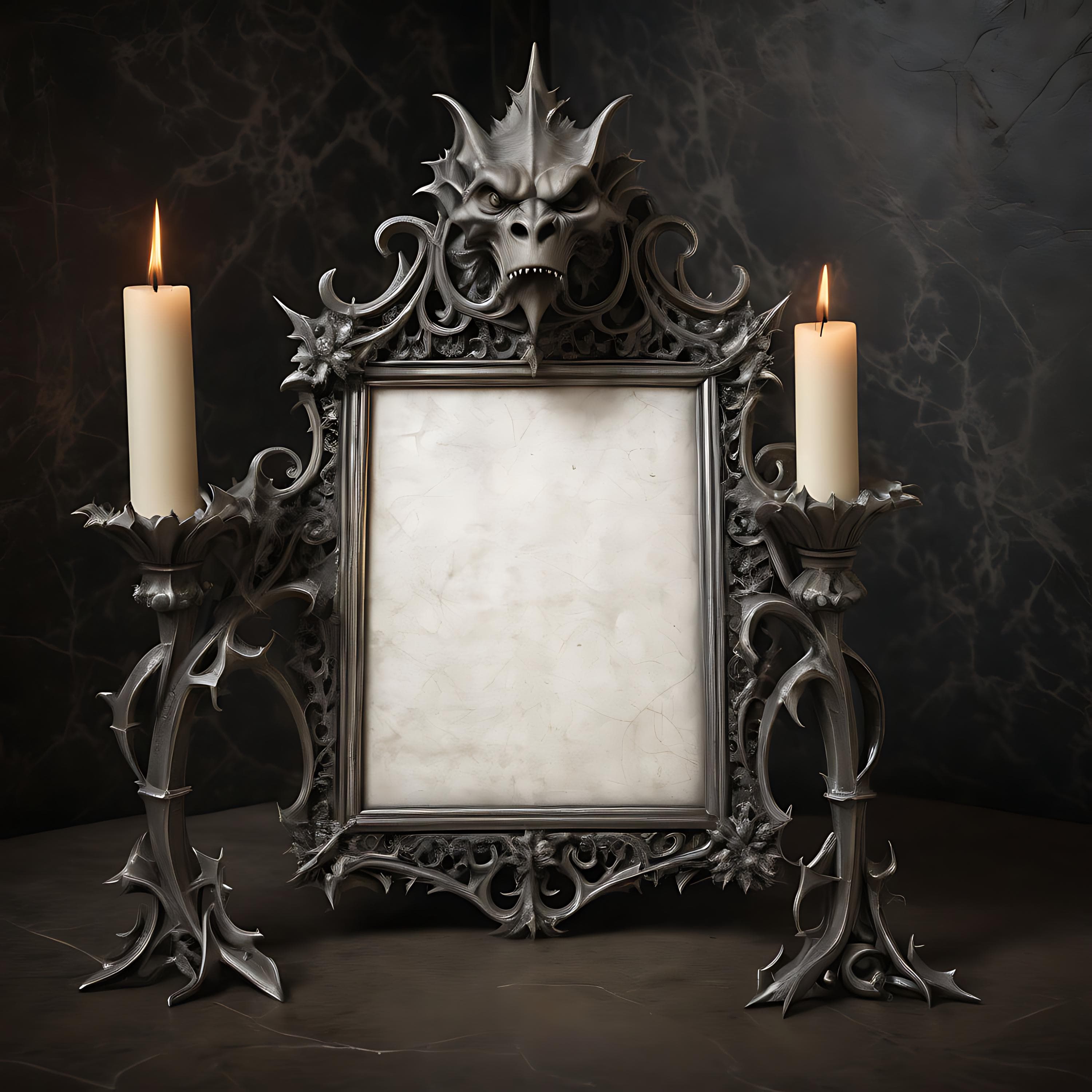 Ornate Gothic Frame Mockup | Art Display Mockup | Frame Display Mockup | Gothic Frame | Ornate Frame Mockup | Picture Frame Mockup | Mockup