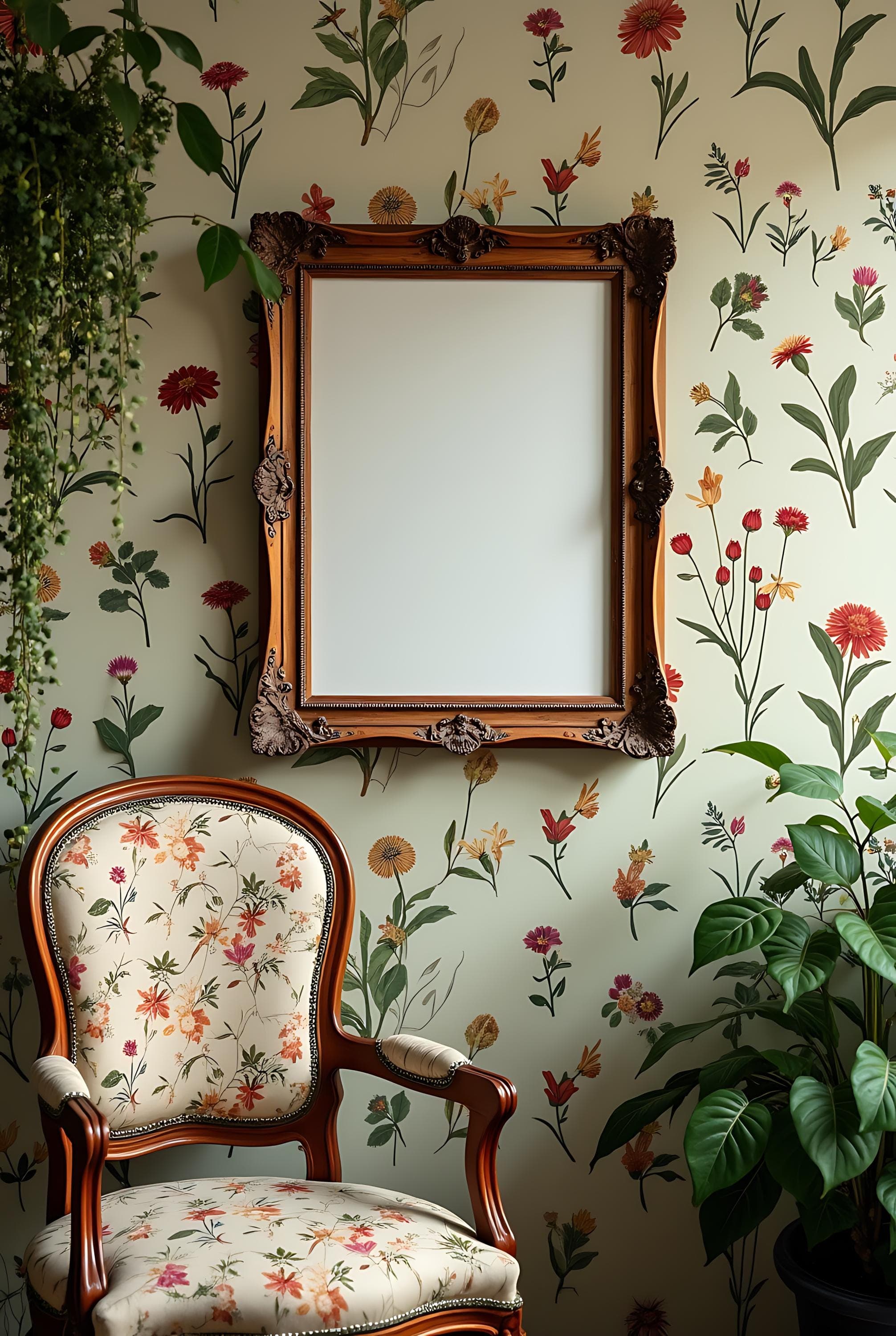 Antique Frame Mockup | Digital Frame | Poster Frame | PSD Mockup |Frame Mockup | Photoshop Template | Frame Mockup PSD | Antique Gold Frame