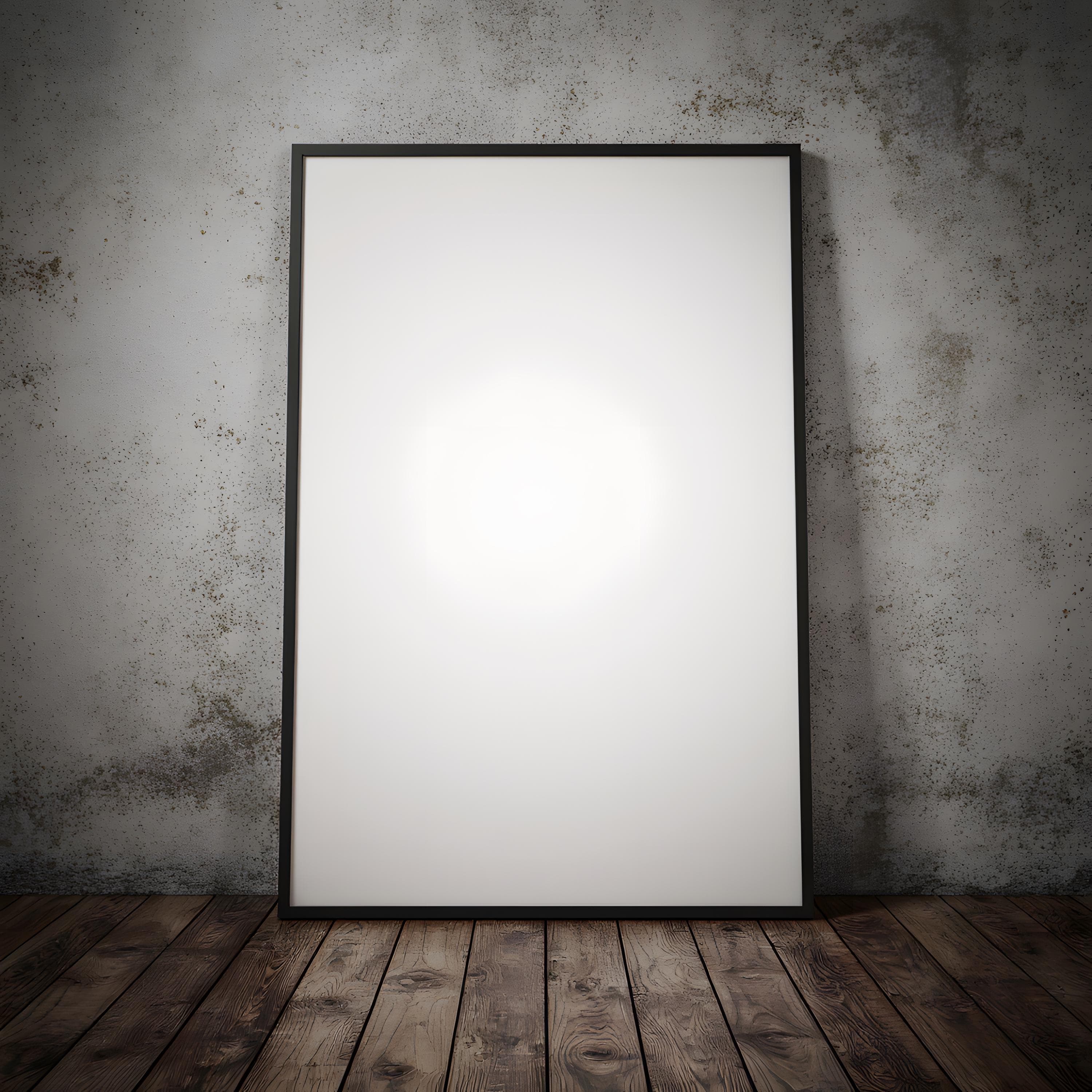 DIN A Poster Mockup | A4 Poster Frame PSD | DIN A Wall Art Template | Digital Poster Display | Poster Mockup | Minimalist Frame Mockup |