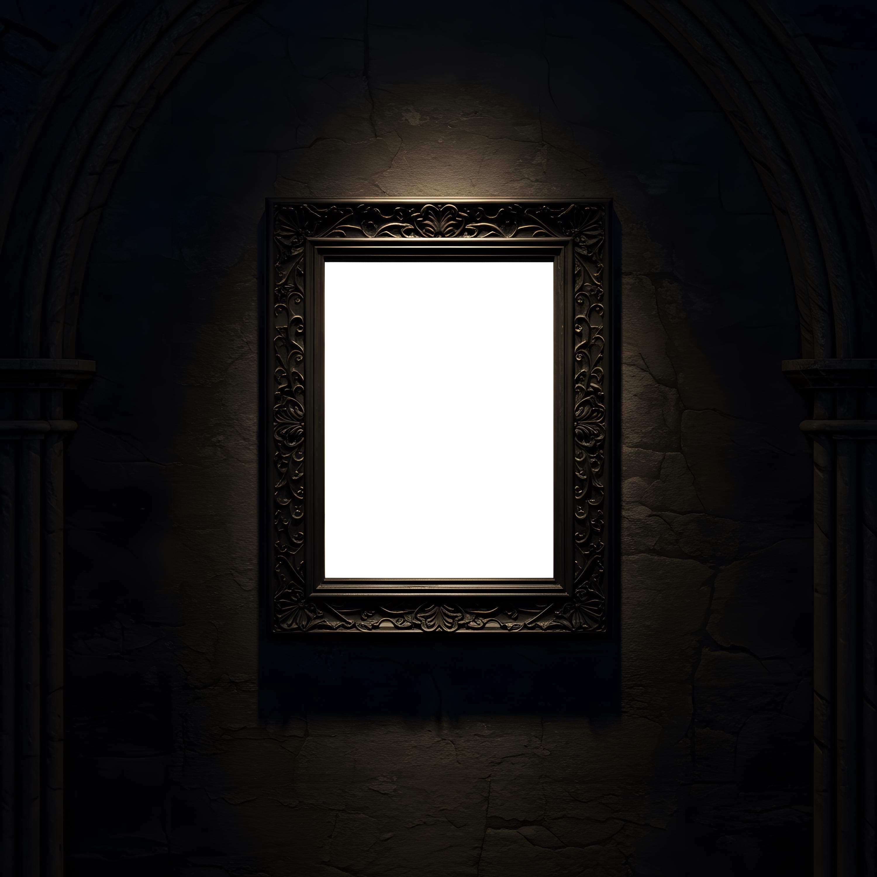 Dark Gothic Frame Mockup Bundle | Frame Mockup PSD | Wall Art Print Frame Mockup | Wall Art Frame Mockup | Vintage Frame Mockup | Art Mockup