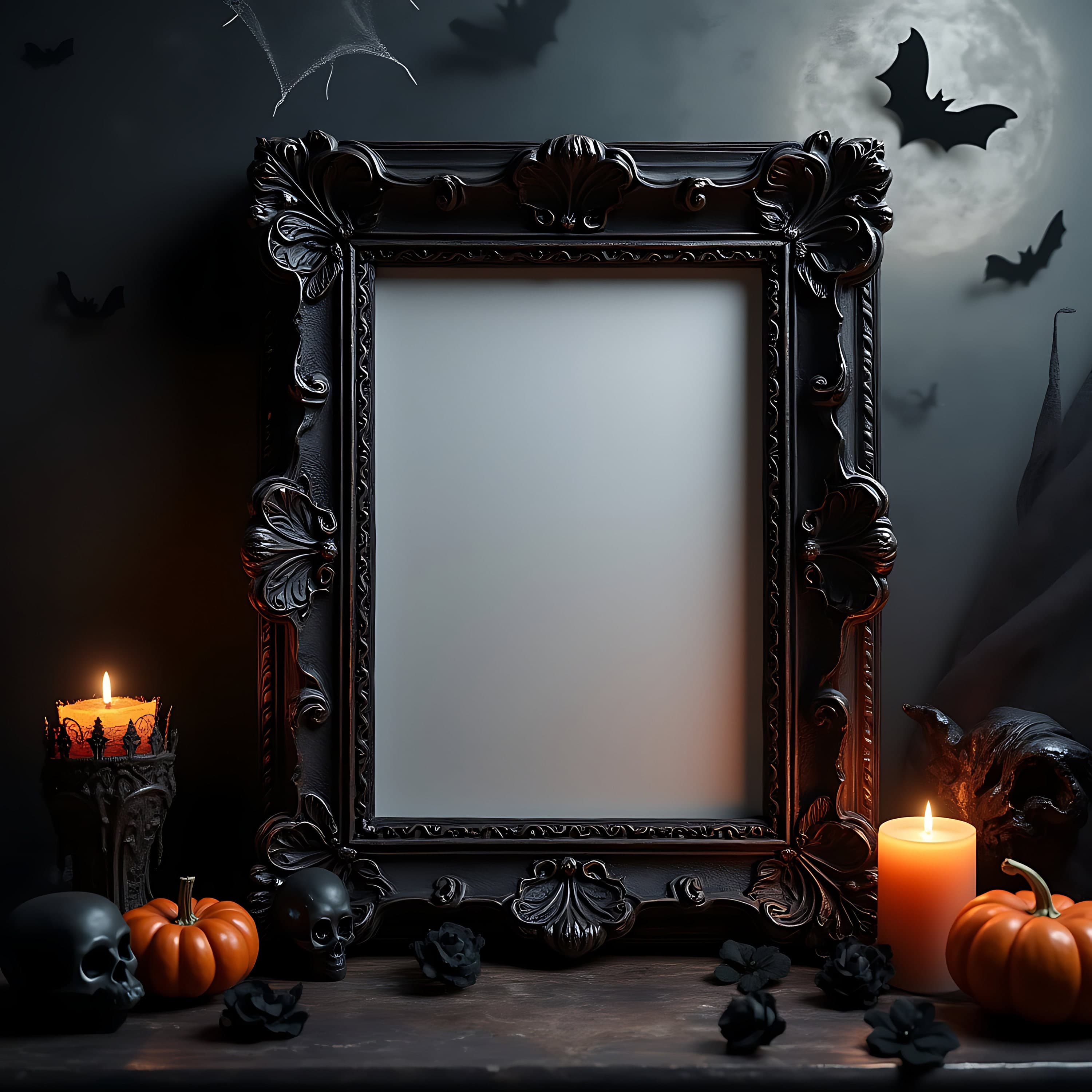 Gothic Halloween Wall Art Frame Mockups | Gothic Frame | Gothic Decor | Gothic Wall Art | Gothic Art | Gothic Frames | Frames | Gothic Decor
