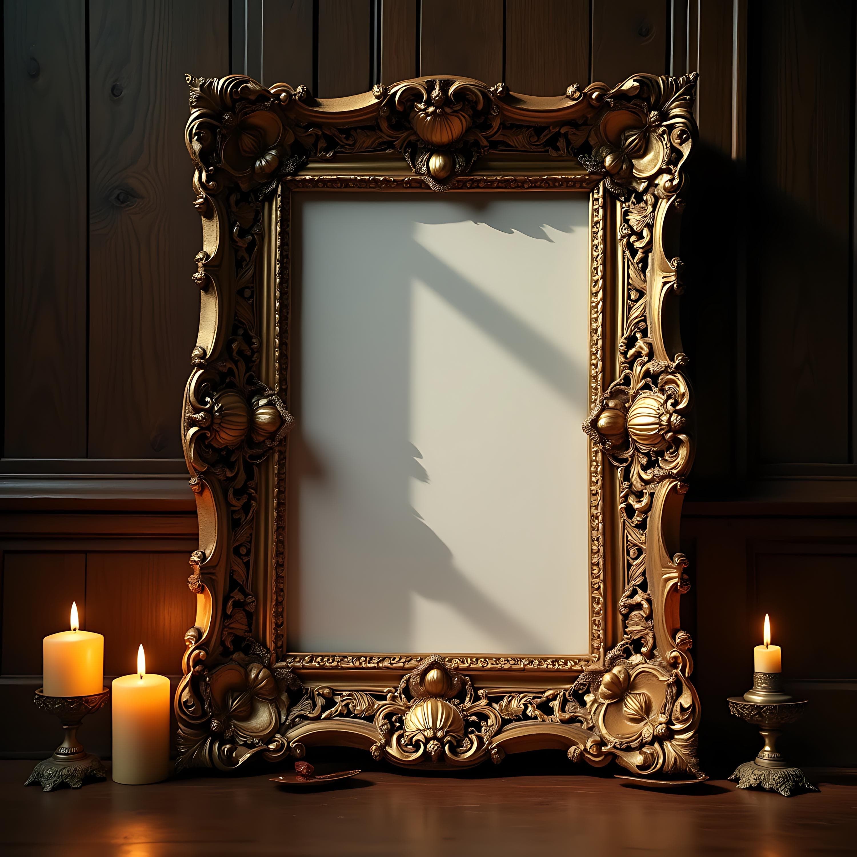 Victorian Frame Mockup | Ornate Frame | Vintage Frame | Victorian Wall Art | Instant Download | PSD Frame Mockup | Printable Wall Art | Art