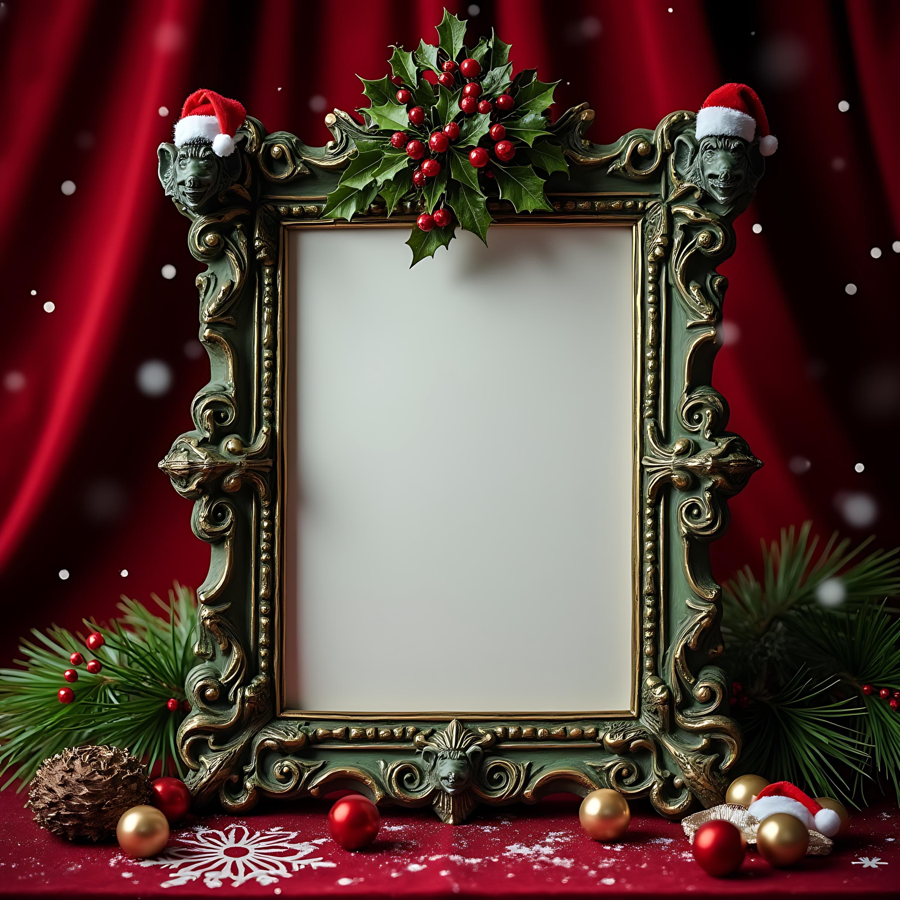 Ornate Gothic Frame Mockup | Dark Frame Mockup | Art Print Mockup | PSD Frame Mockup | Vertical Frame Mockup | Art Mockup Picture Frame PSD