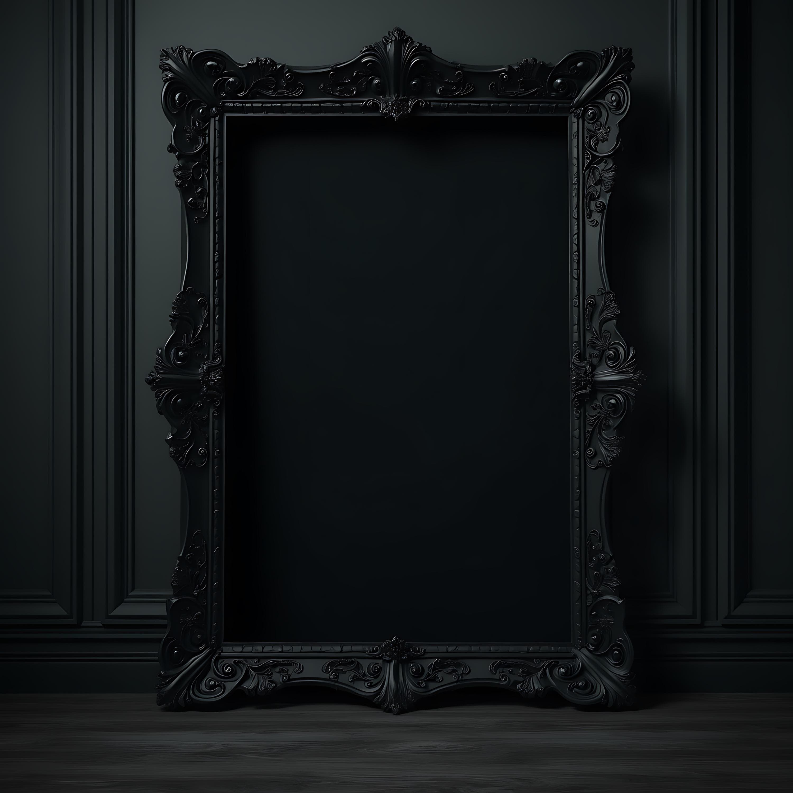Dark Frame Mockup | Frame Gallery Mockup | PSD Frame Mockup | Gothic Picture Frame | Black Picture Frame | Frame Mockup | Digital Frame PSD