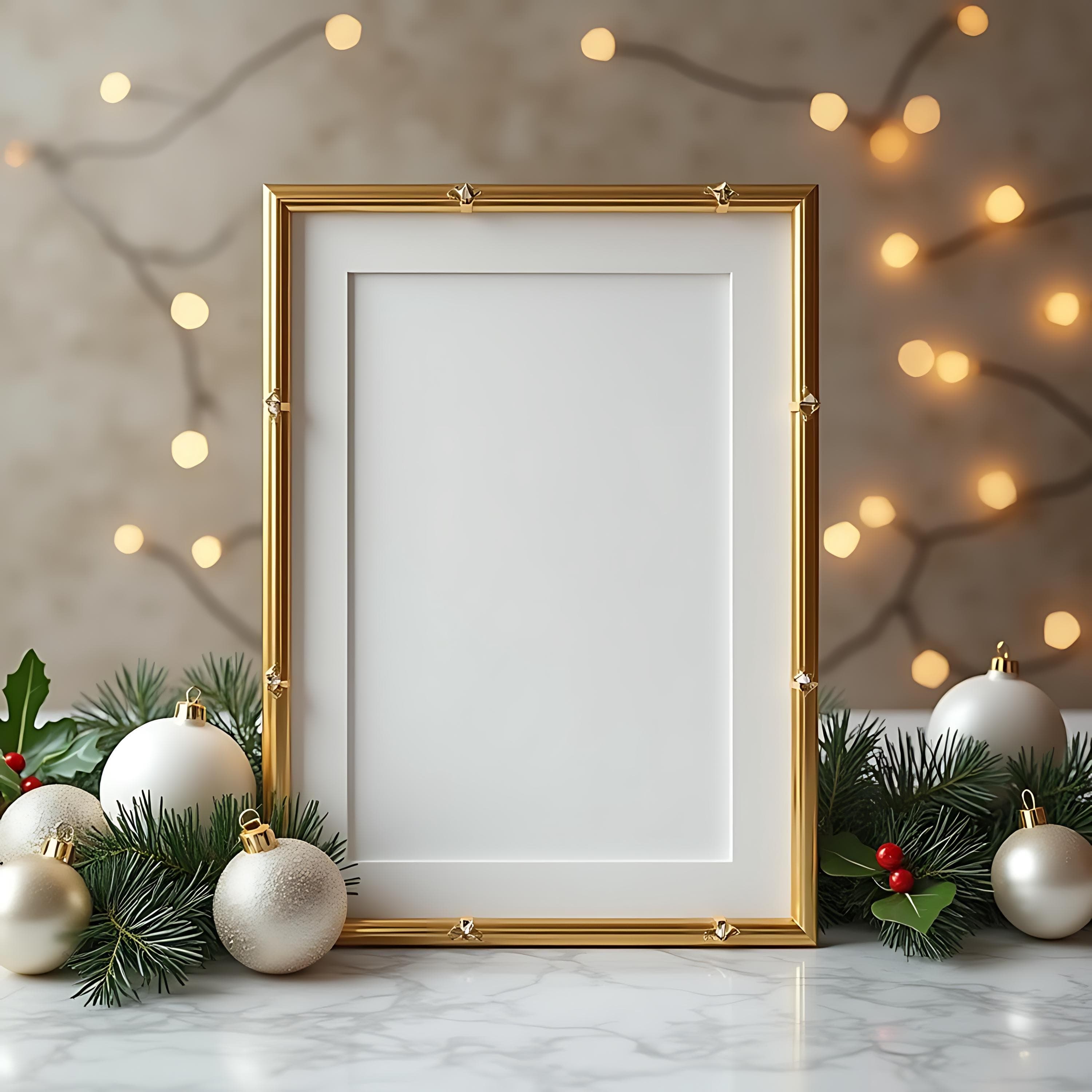 Scandinavian Style Frame Mockup | Art Display Mockup  | Artwork Frame Mockup | Christmas Frame Mockup | Mockup for Christmas | Template |