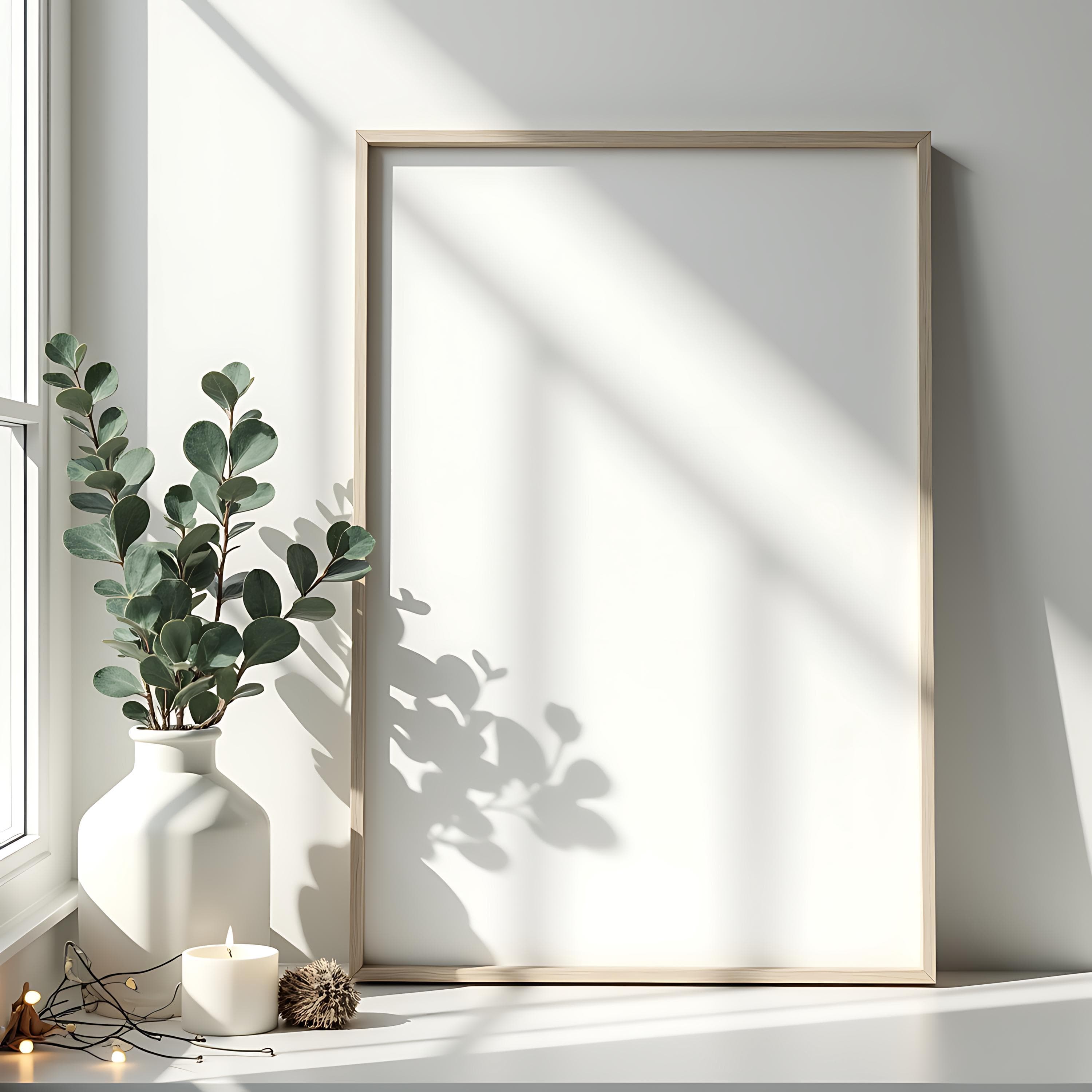 Scandinavian Christmas Poster Frame Mockup | Poster Mockup | Holiday Frame | Festive Mockup | Christmas Mockup | Print Poster Mockup | Frame