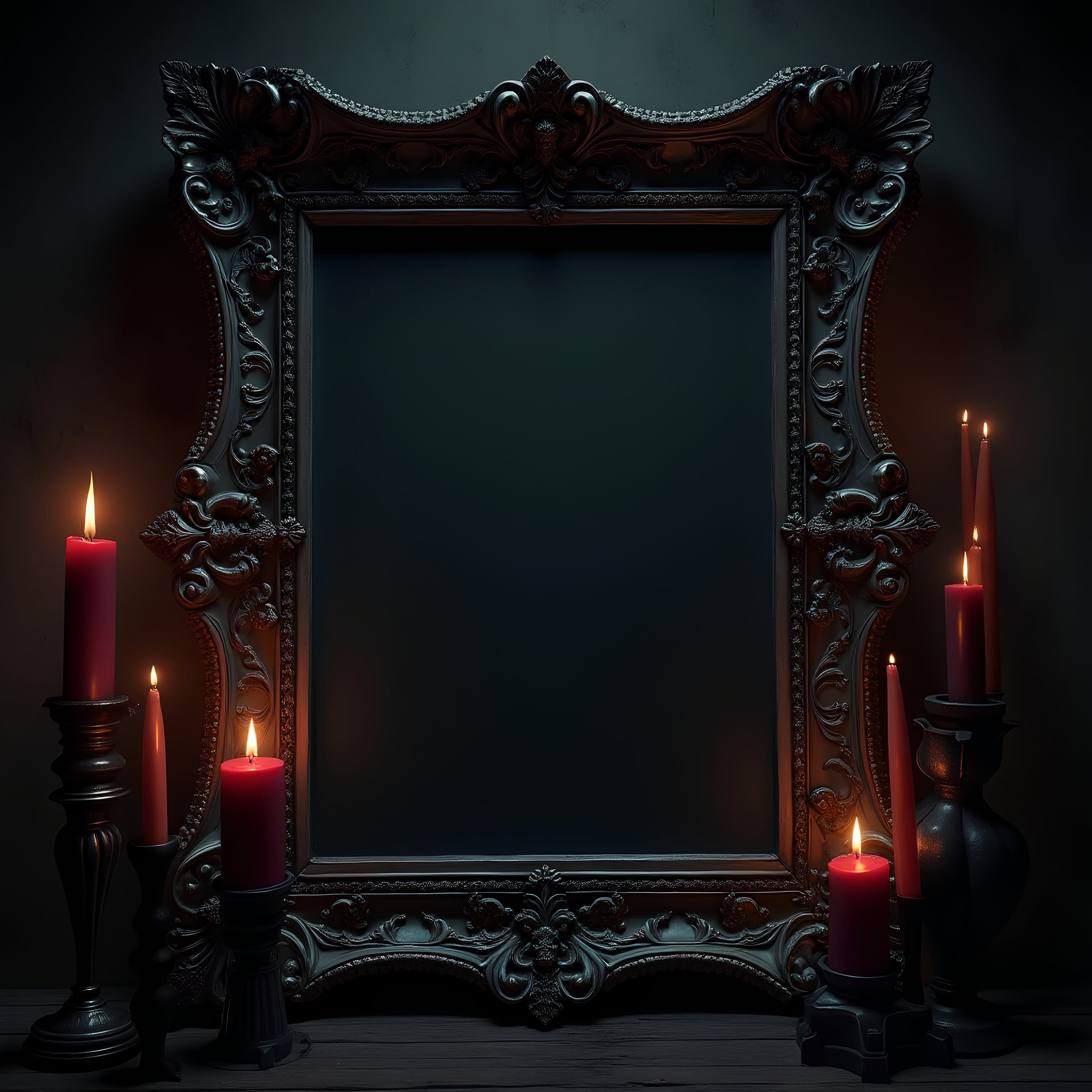 Gothic-themed Frame Mockup | Gothic  Decor | Gothic Frame | Gothic Wall Art | Dark Frame Mockup | Goth Decor | Mockups | Dark Gothic Frames