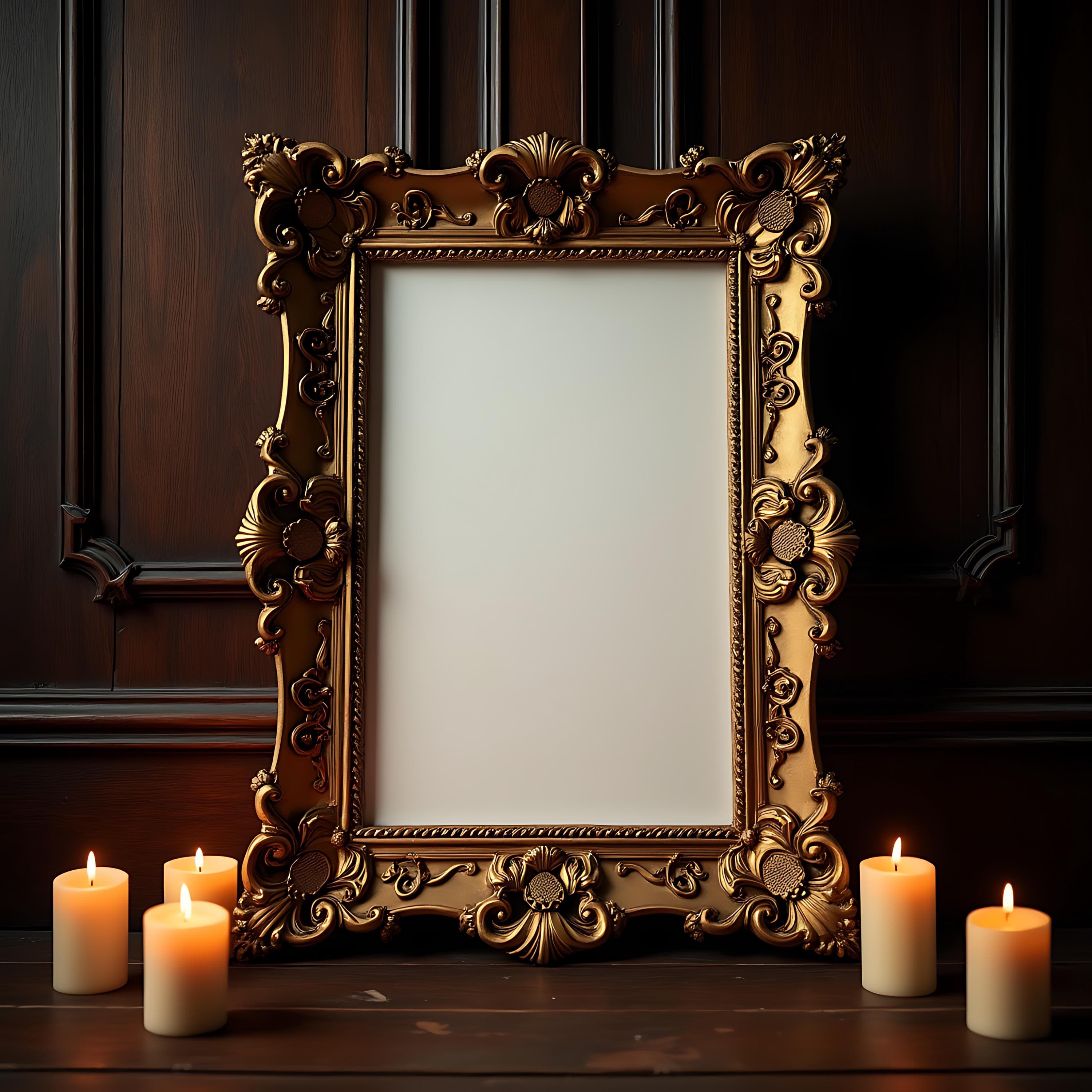 Victorian Frame Mockup | Ornate Frame | Vintage Frame | Victorian Wall Art | Instant Download | PSD Frame Mockup | Printable Wall Art | Art