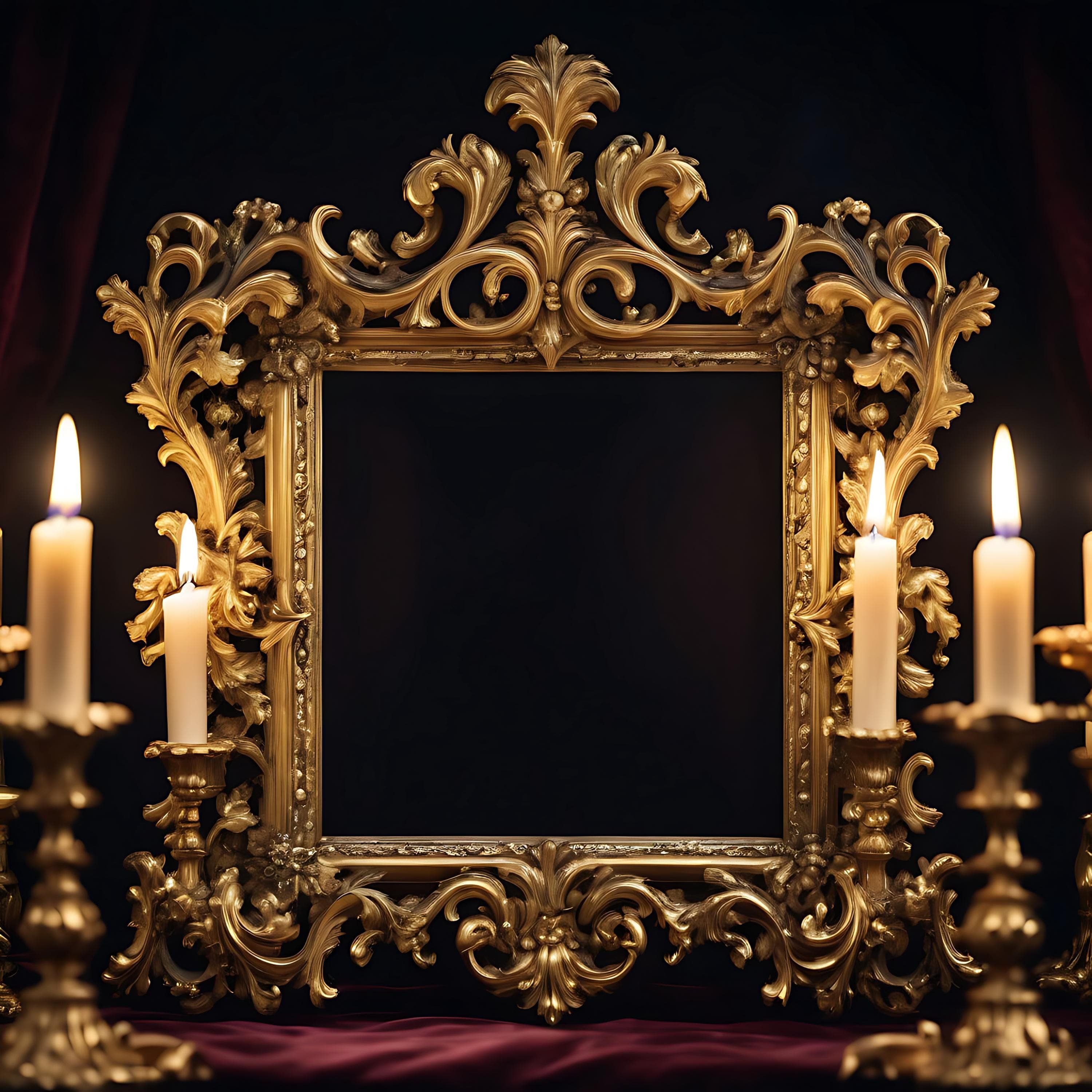 Baroque Frame Mockup | Digital Download | Vintage Printable | Vintage Frames | Boho Frame | Vintage Wall Decor | Vintage Print | Vintage |