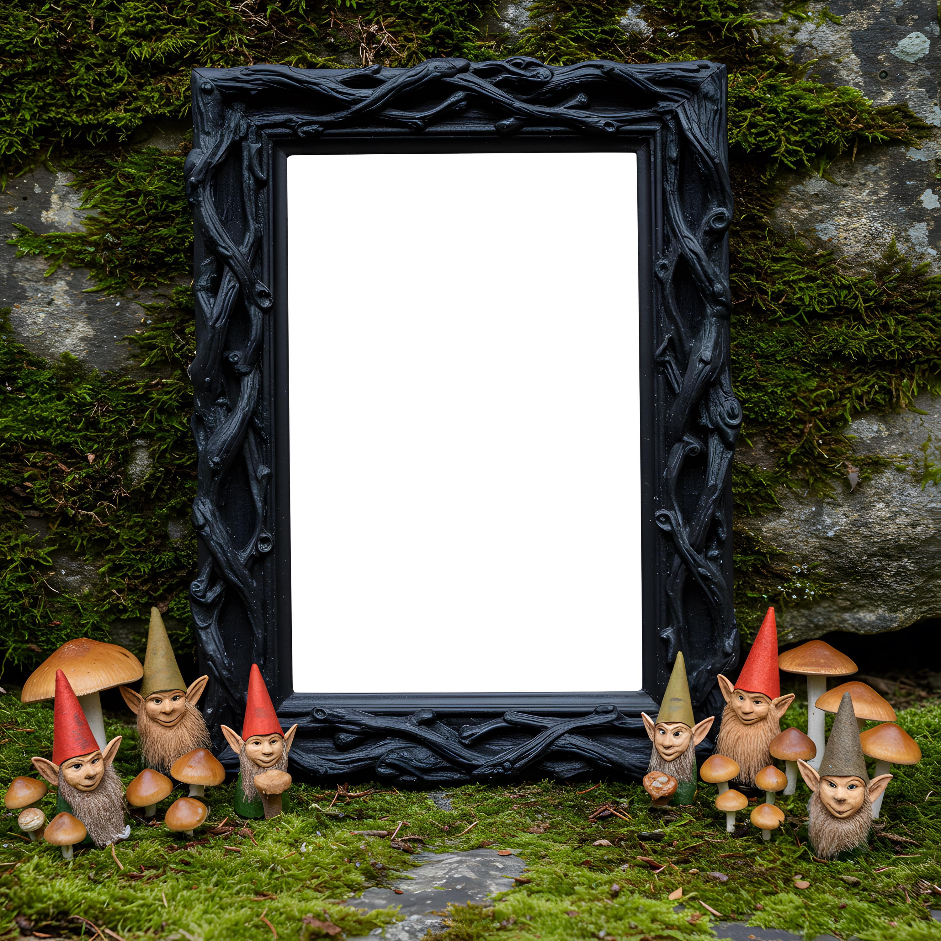 30 pieces of Halloween Gothic Frame Mockups Bundle | Black Ornate Frame PSD | Spooky Wall Art Poster Mockup Pack | Haunted Dark Frame Mockup