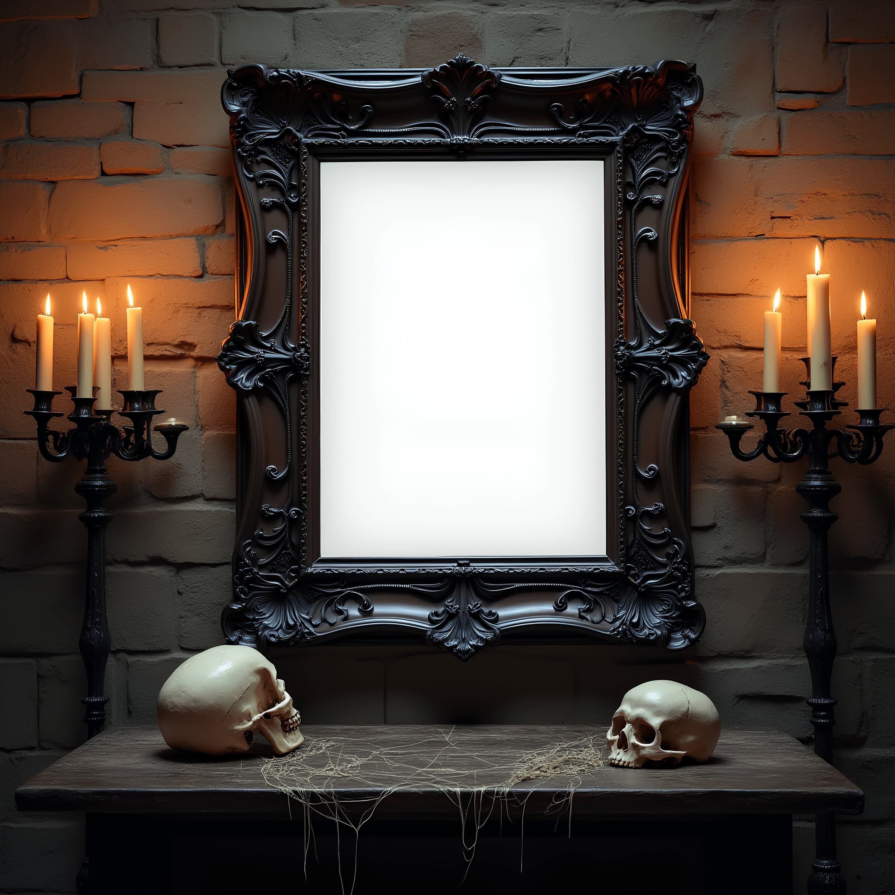 Dark Gothic Frame Mockup | Gothic Home Decor | Gothic Picture Frame | Gothic Decor | Gothic Frame | Gothic Wall Art | Gothic Frame Template