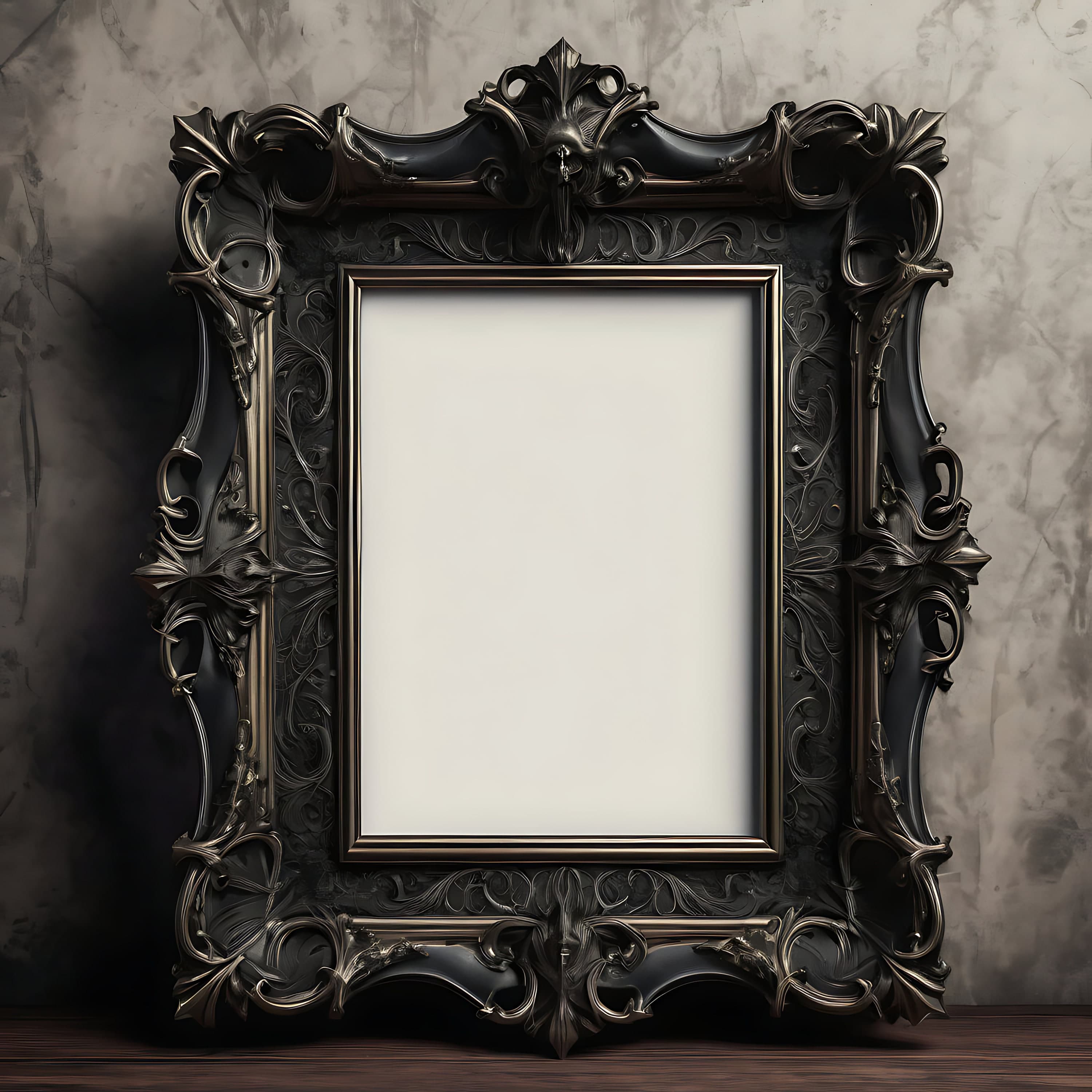 Gothic-inspired Vintage Frame Mockup | Wall Art Mockup | Printable Wall Art | Vintage Frame | Boho Frame | Interior Mockup | Frame | Mockup