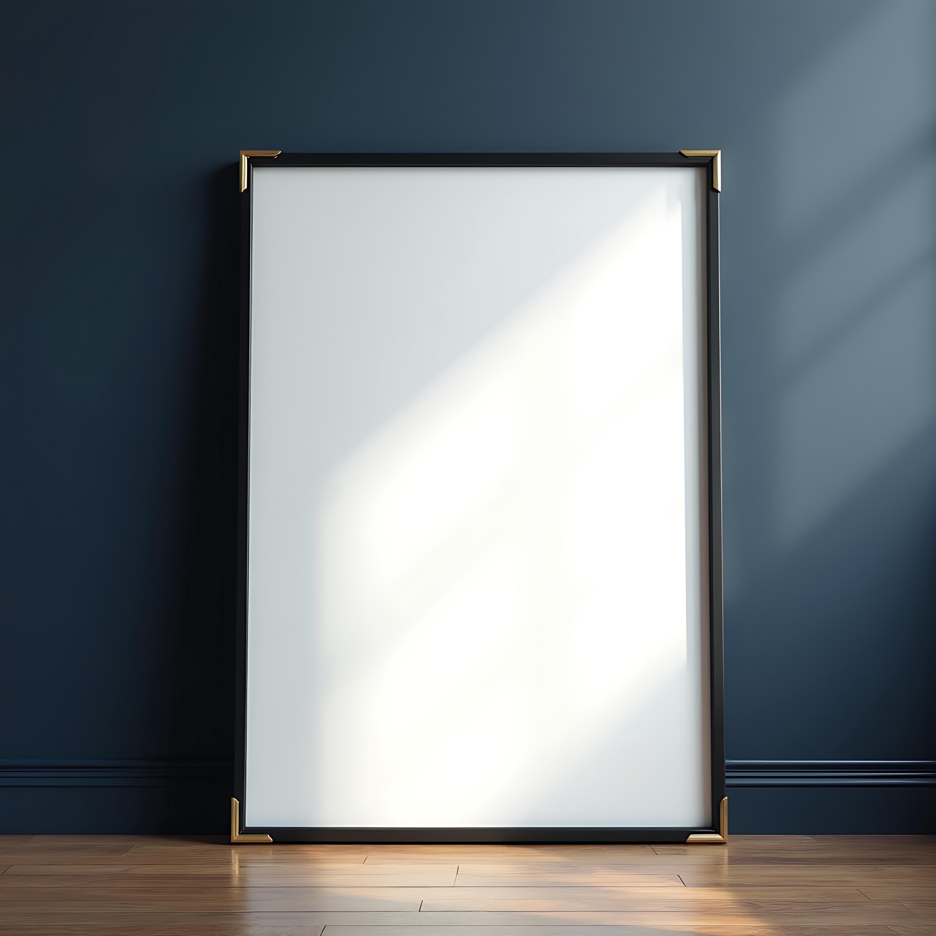 Elegant Black Frame Mockup | Black Frame Mockup | Frame Mockup PSD | Poster Frame Mockup | Single Frame Mockup | Art Frame Mockup | Frame