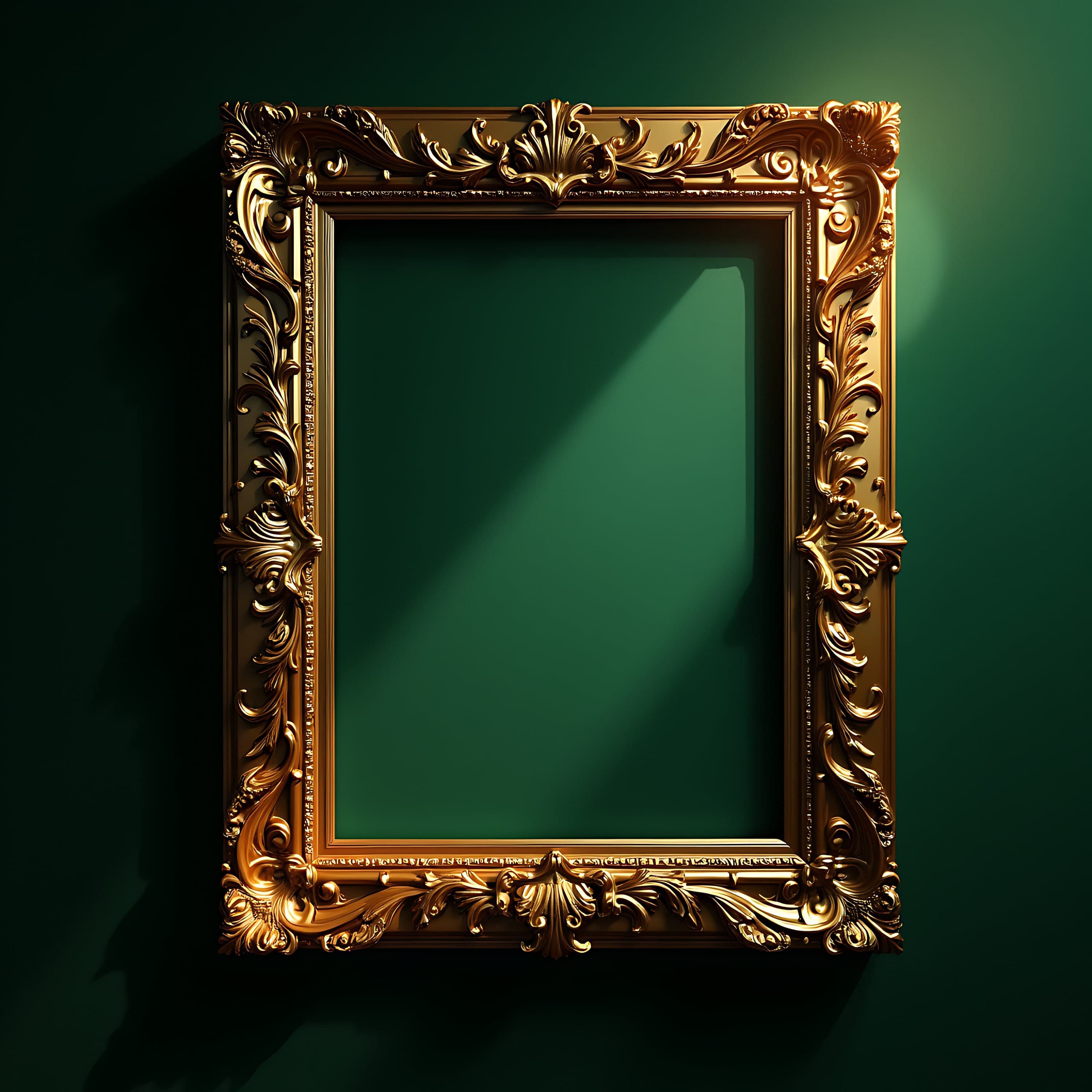 Exotic Wall Art Frame Mockup | Ornate Frame | Poster Mockup | Victorian Frame | Baroque Frame | Frame Mockup | Gold Frame | Framed Art | Art