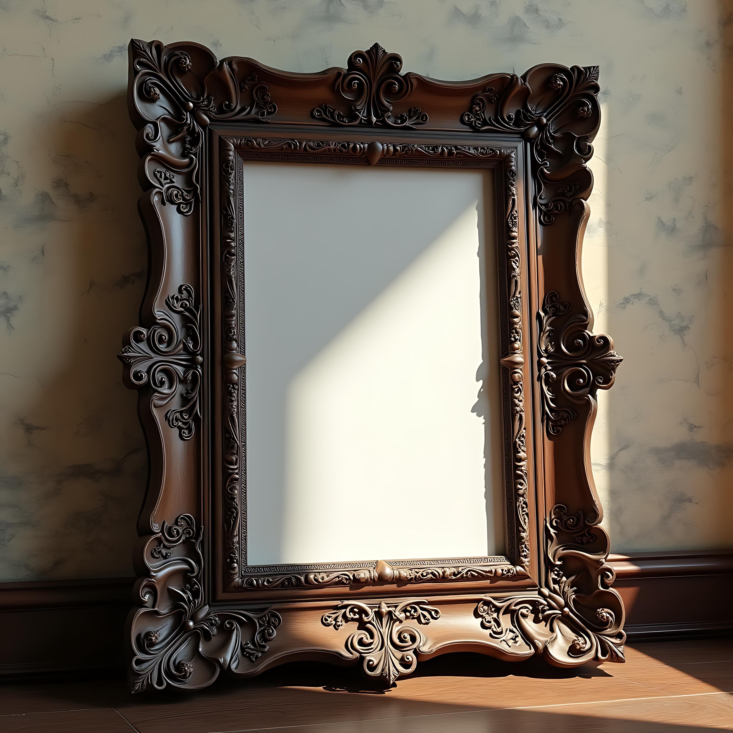 Gothic Picture Frame Mockup | Digital Frame Mockup | Print Poster Mockup | PSD Frame Mockup | Ornate Frame | Wall Art Frame Mockup | Frame |